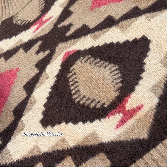 Banana Republic southwestern mock-neck wool pullover sweater *shop@ianwarrior - Picture 9 of 13